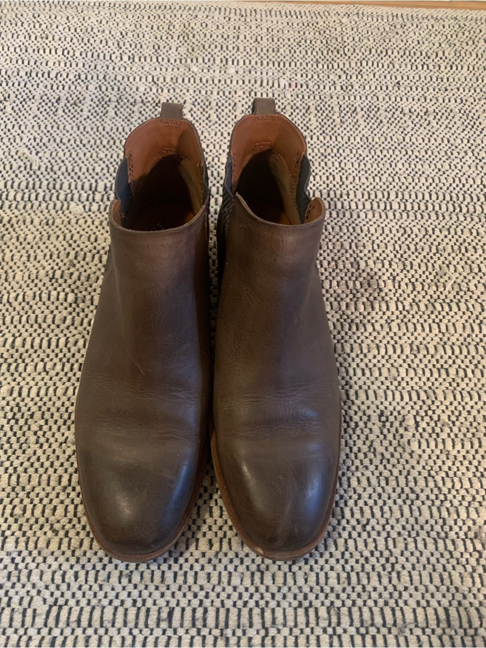 Kork-Ease Brown Leather Chelsea Boots - Size 7.5 M